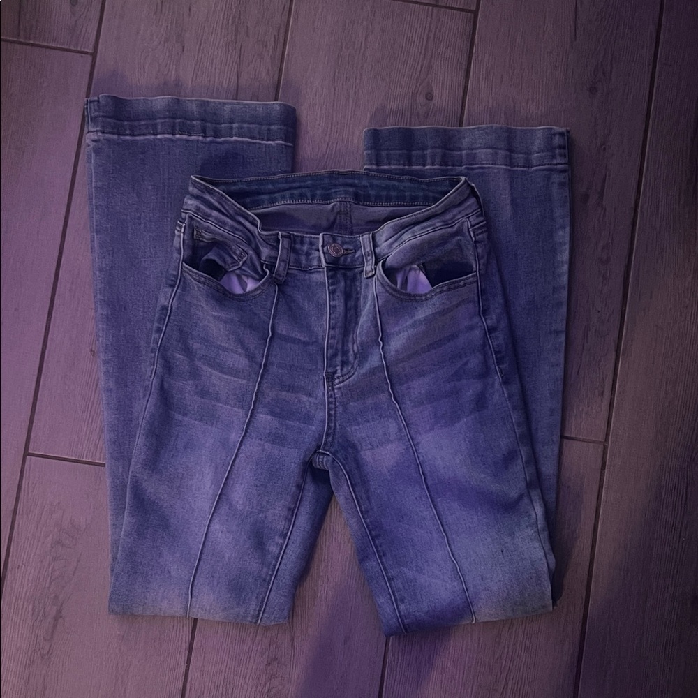 Women's Blue Flare & Wide Leg Jeans